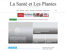 Tablet Screenshot of lasanteetlesplantes.com